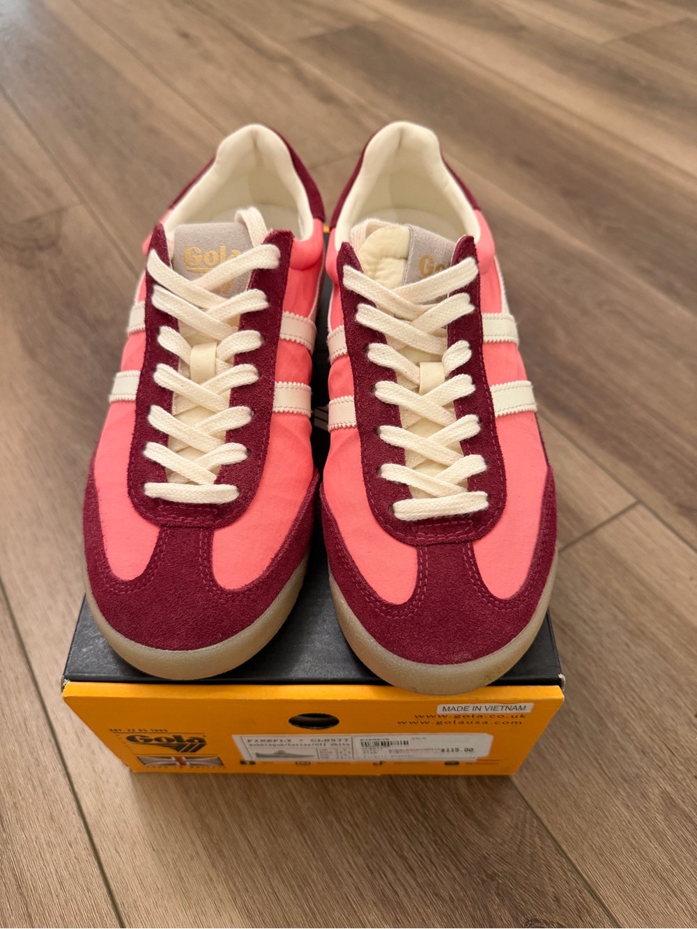 Gola Pink & Burgundy Classic Sneakers